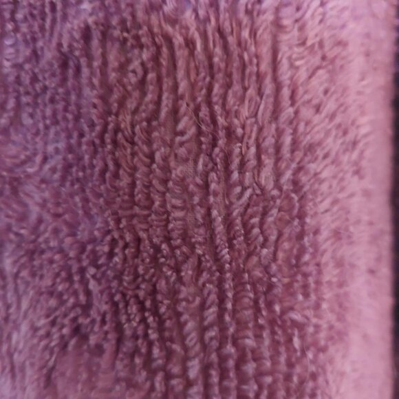 Fab vintage purple ribbed chenille housecoat robe - xl - floor length - Picture 3 of 6